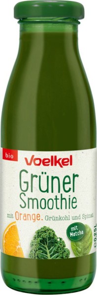 Grüner Smoothie Orange-Grünkohl-Spinat, 0,25l