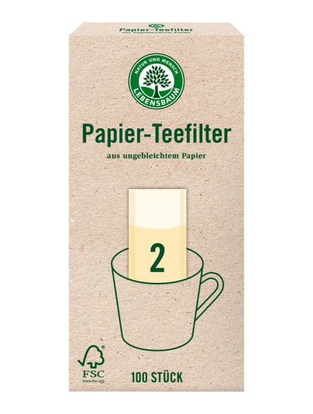 Papier-Teefilter Größe 2, 100Stück