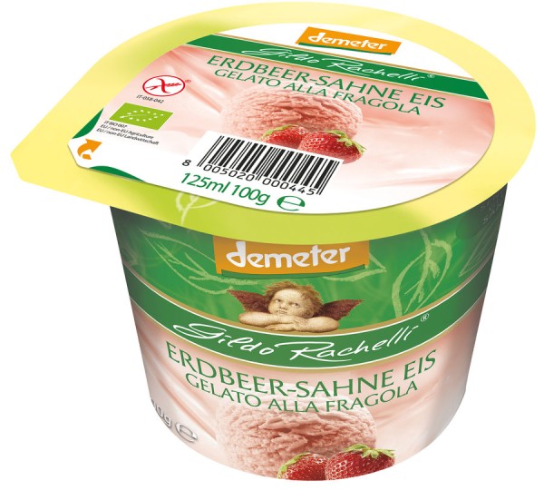 Eisbecher Erdbeer-Sahne DEMETER, 125ml
