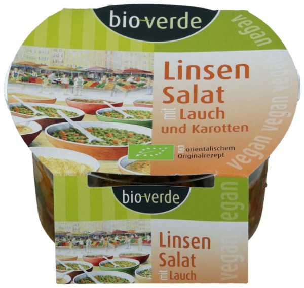 Linsen-Salat mit Lauch und Karotte vegan, 125g