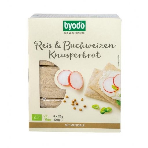 Knusperbrot Reis & Buchweizen glutenfrei, 6x20g