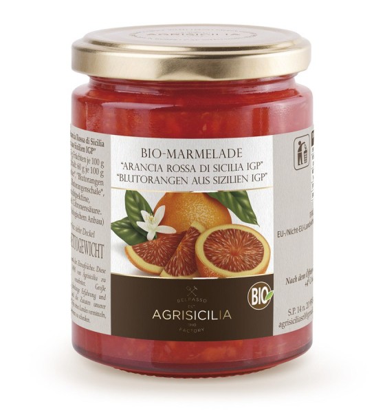 Blutorangen-Marmelade aus Sizilien, 360g