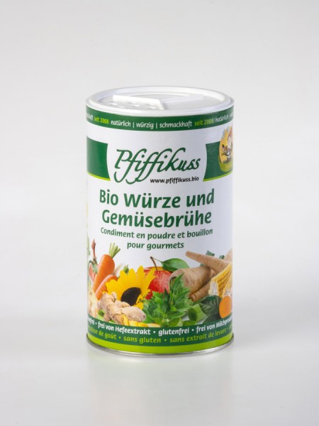 Pfiffikuss Würze & Gemüsebrühe - Streudose, 250g