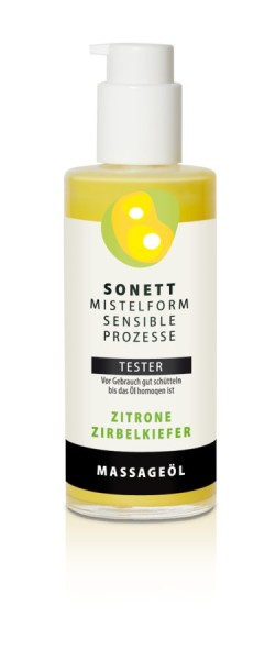 TESTER Mistelform Massageöl Zitrone-Zirbelkiefer, 70ml