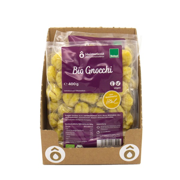 Kartoffel-Gnocchi mit Hartweizengrieß BIOLAND, 400g