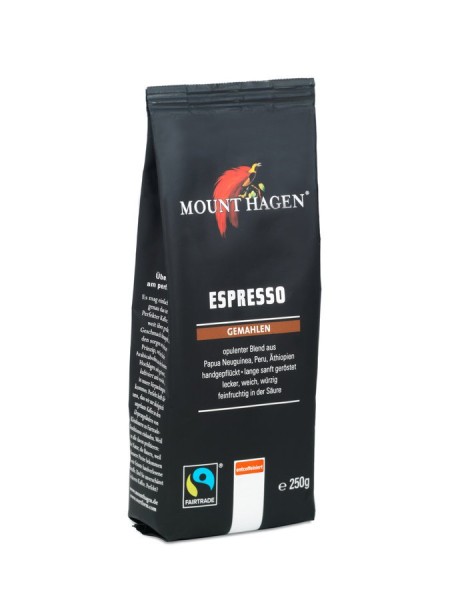 Espresso entkoffeiniert FairTrade gemahlen, 250g