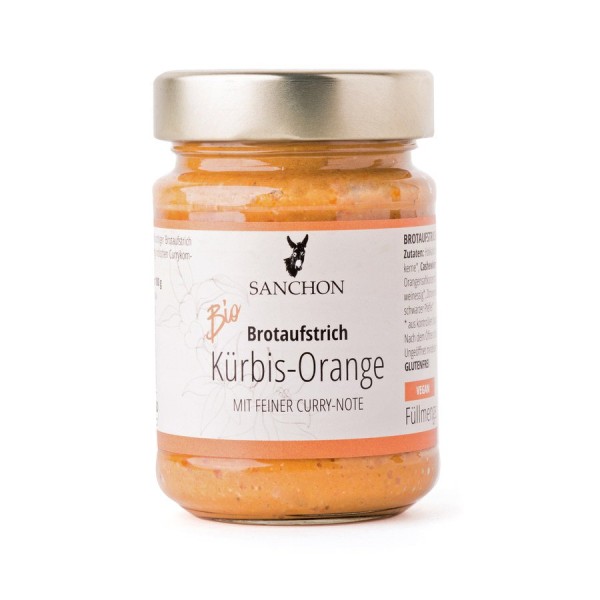 Brotaufstrich Kürbis-Orange vegan, 190g