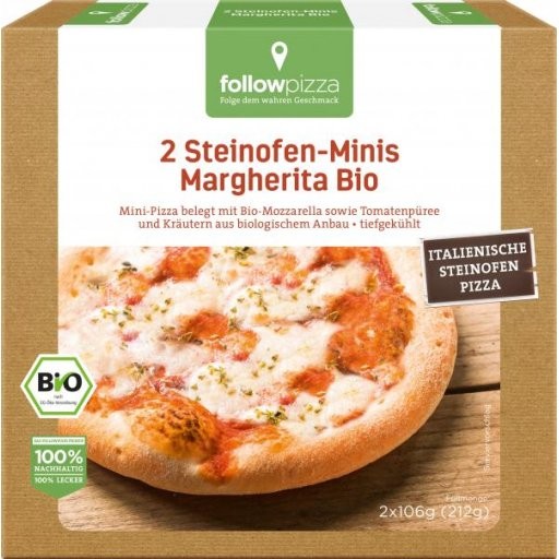 TK-Steinofen-Mini-Pizza Margherita, 2x106g