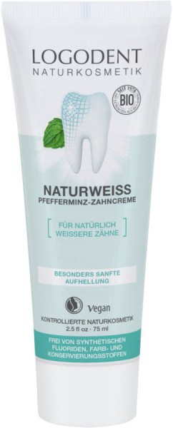 Naturweiss Pfefferminz Zahncreme, 75ml