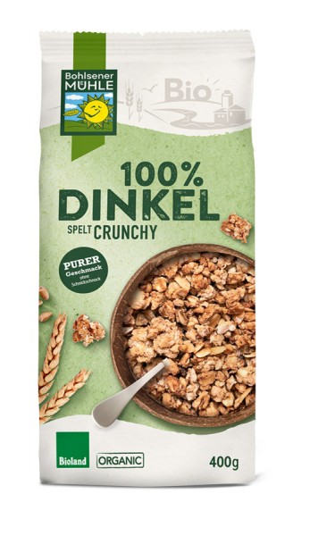 100% Dinkel Crunchy BIOLAND, 400g