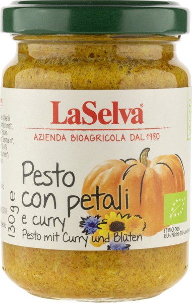 Pesto con petalii e curry - mit Blüten & Curry, 130g