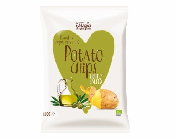 Kartoffelchips in Olivenöl gebacken, 100g