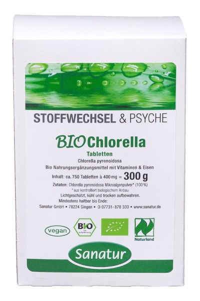 Chlorella 400mg - Tabletten, 750Stück