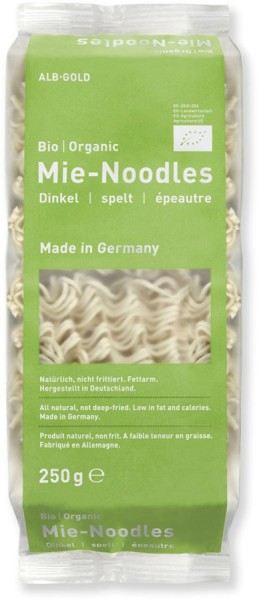 Mie-Noodles aus Dinkel für Wok-Gerichte, 250g