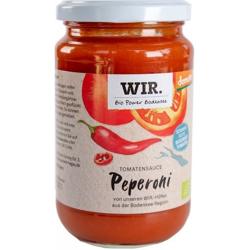 Tomatensauce mit Peperoni WIR, 340ml