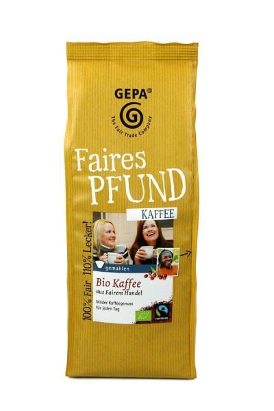 Das faire Pfund Kaffee FairTrade gemahlen, 500g