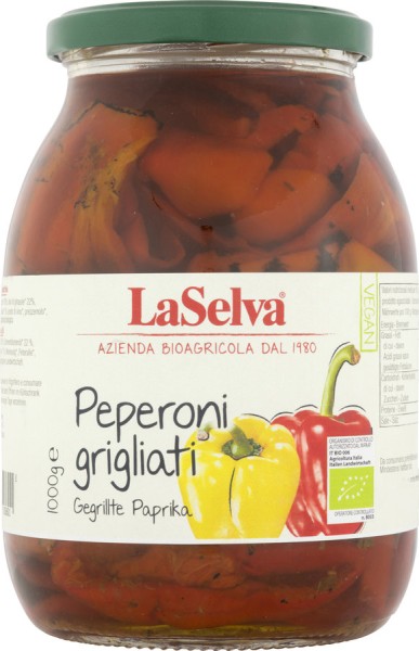 Paprika gegrillt in Olivenöl - Grossgebinde, 1kg