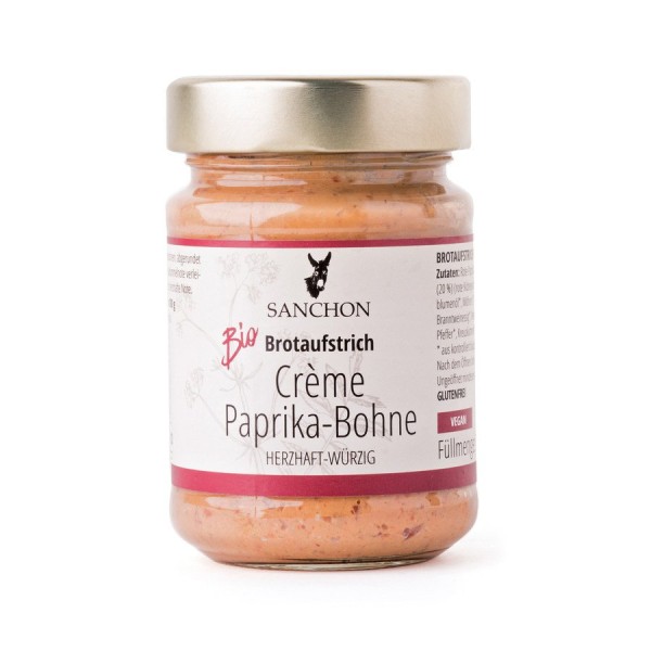 Brotaufstrich Crème Paprika-Bohne vegan, 190g