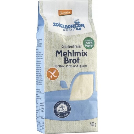 Mehlmix Brot dunkel glutenfrei DEMETER, 500g