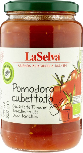 Pomodoro cubettato - gewürfelte Tomaten, 520g