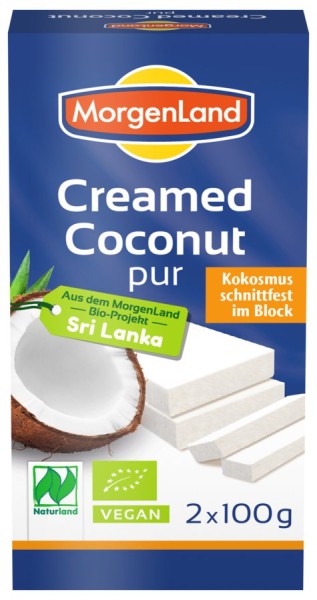 Kokoscreme Creamed Coconut NATURLAND, 200g