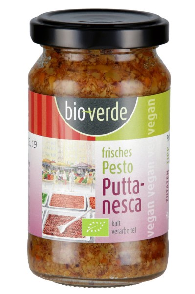 Frisches Pesto Puttanesca vegan, 165g