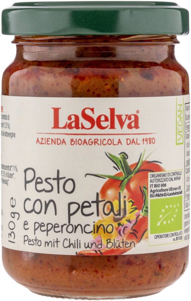 Pesto con petali & peperoncini - m. Blüten & Chili, 130g