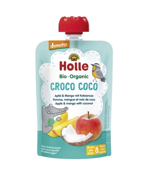 Croco Coco - Pouchy Apfel-Mango-Kokosnuss DEMETER, 90g