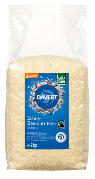 Basmati Reis weiß DEMETER FairTrade - Vorrat, 2kg
