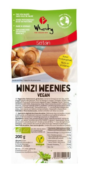 WHEATY Winzi-Weenies vegan 10St, 200g
