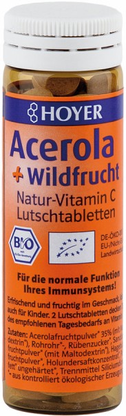 Lutschtabletten Acerola+Wildfrucht, 60Stück