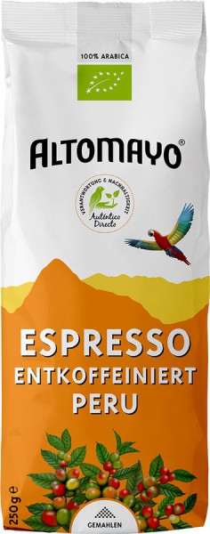 Espresso gemahlen koffeinfrei, 250g