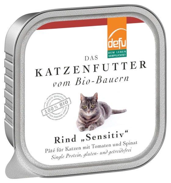 Katzenfutter Rind sensitiv - Alucup, 100g