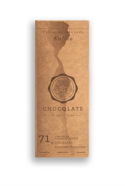 Tafel Virgin Cacao Kaffee 71%, 75g