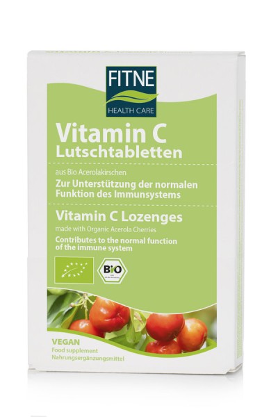 Vitamin C aus Acerolakirschen - Lutschtabletten, 30Stück