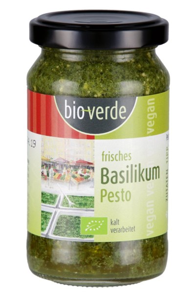 Frisches Pesto Basilikum vegan, 165g