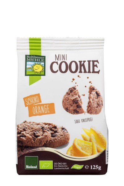 Mini-Cookie Schoko-Orange BIOLAND, 125g