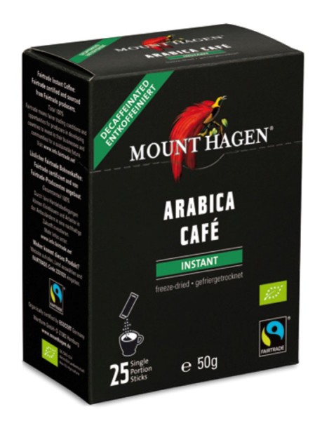 Arabica instant entkoffeiniert FairTrade Sticks, 25x2g