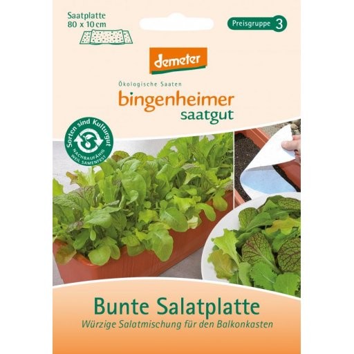 Bunte Salatplatte - Saatband, Tüten