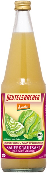 Sauerkrautsaft samenecht milchsauer DEMETER, 0,7l