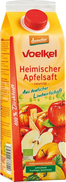 Apfelsaft naturtrüb aus dt. Anbau DEMETER - Elopak, 1,0l