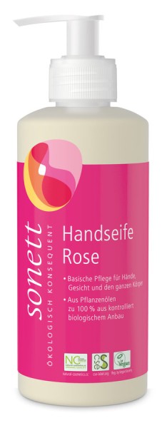 Handseife Rose - Spender, 300ml