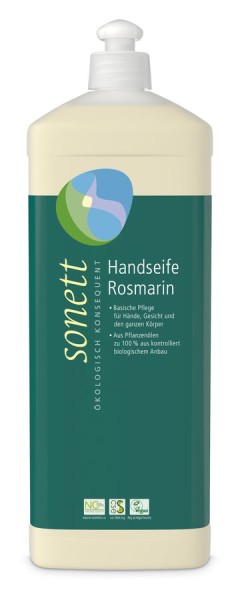 Handseife Rosmarin - Nachfüllflasche, 1,0l
