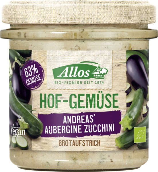 Hofgemüse Andreas Aubergine-Zucchini glutenfrei, 135g