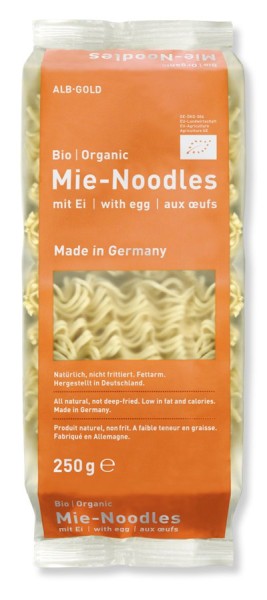 Mie-Noodles mit Ei für Wok-Gerichte, 250g