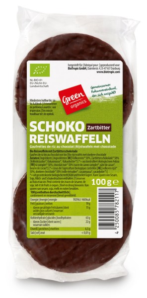 Schoko Reiswaffeln Zartbitter, 100g