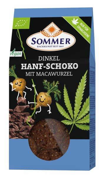 Dinkel Hanf-Schoko Keks mit Macawurzel, 150g